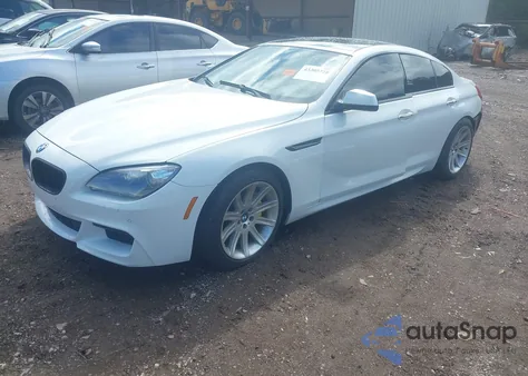 2013 BMW 650I Gran Coupe z USA, uszkodzony, nr VIN WBA6B2C51DD128329